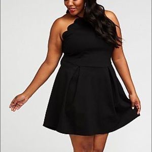 NWT Plus Size Charlotte Russe Scalloped Dress